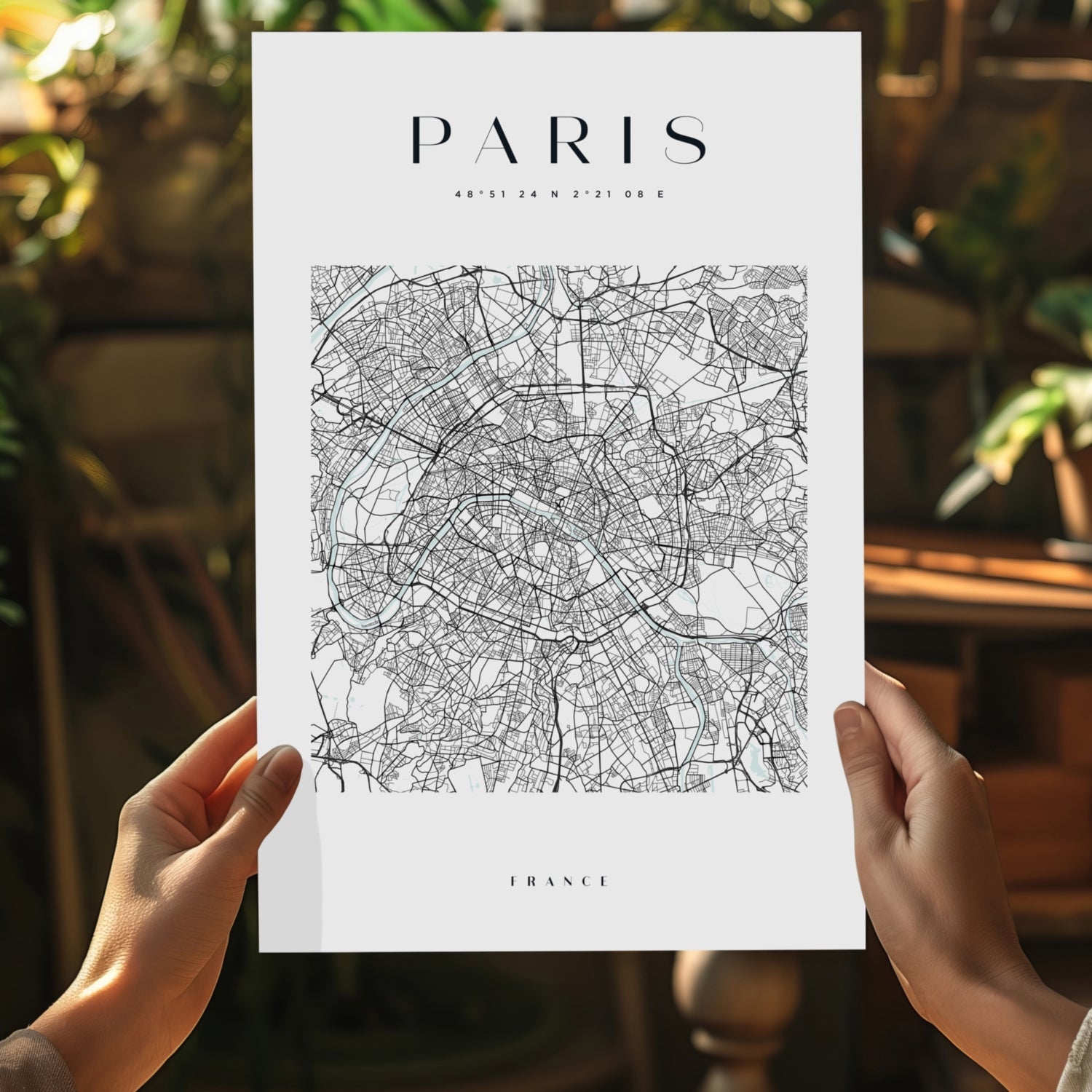Paris V3 Aluminum Print