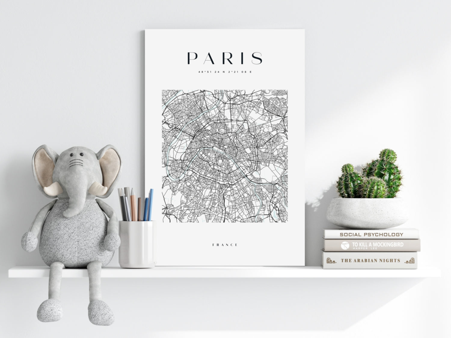 Paris V3 Aluminum Print