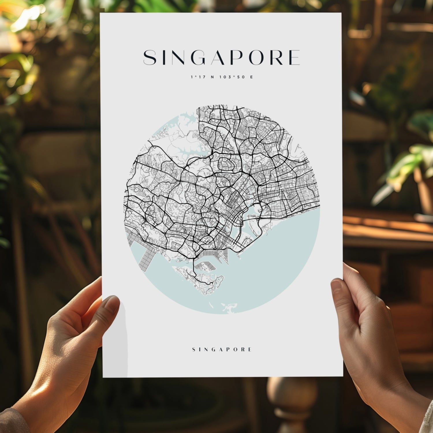 Singapore V2 Aluminum Print
