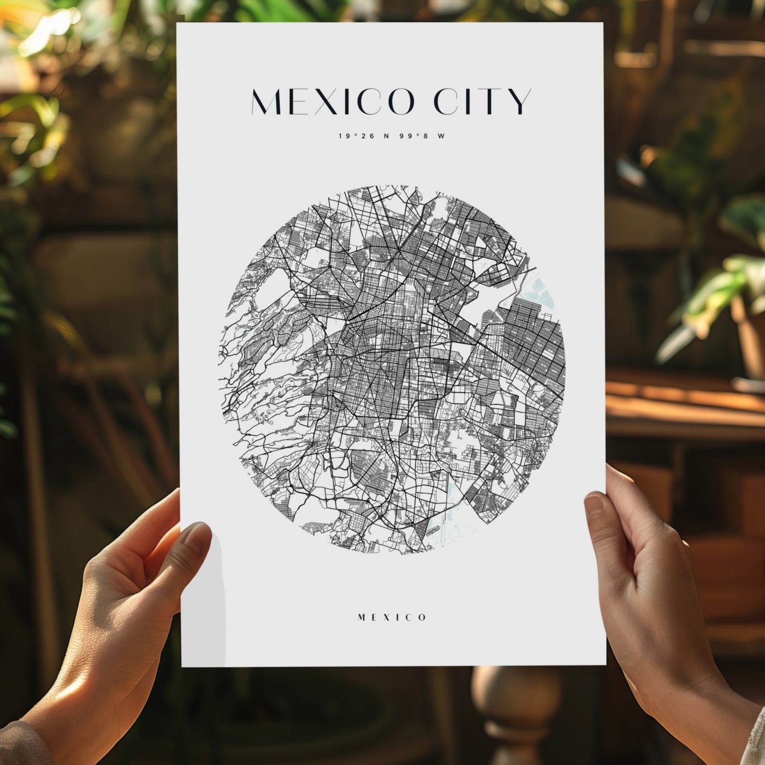 Mexico City V2 Aluminum Print
