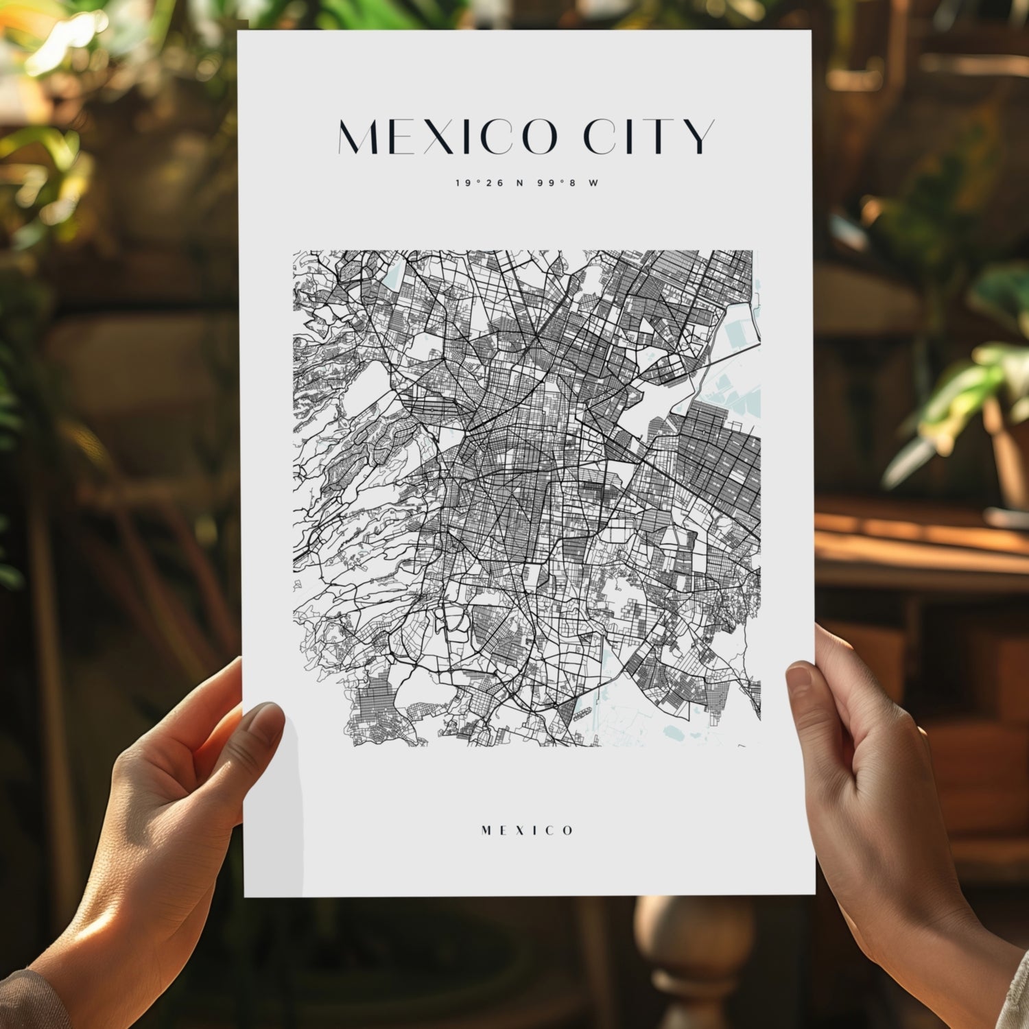 Mexico City V3 Aluminum Print