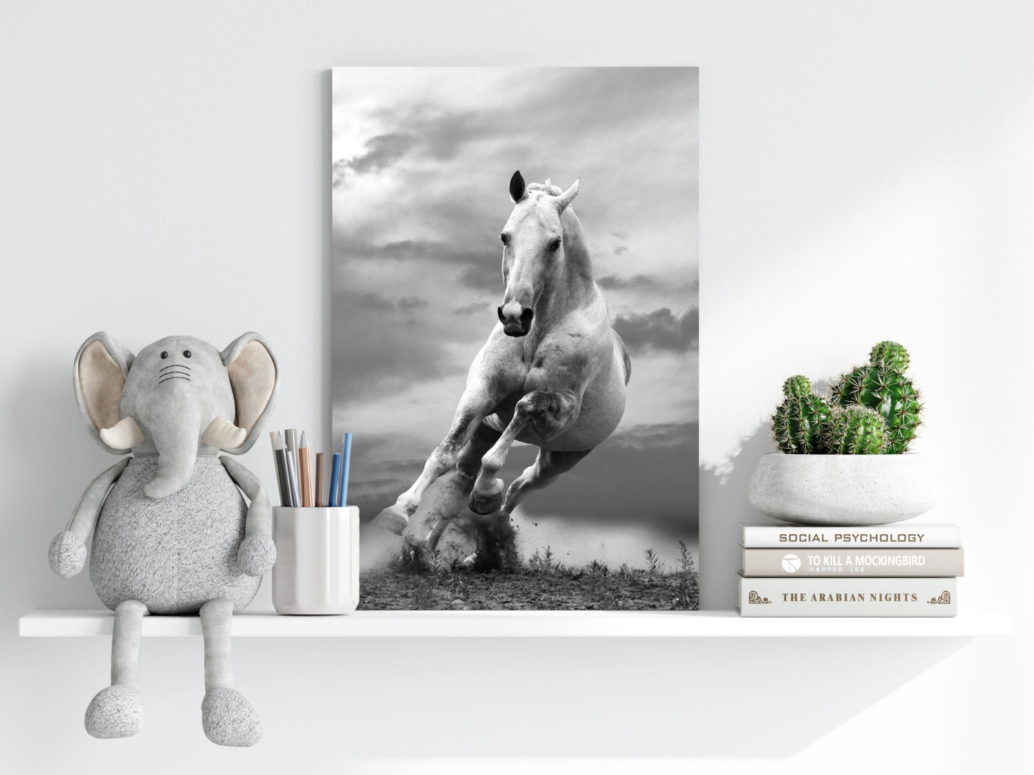 Running Horse Aluminum Print