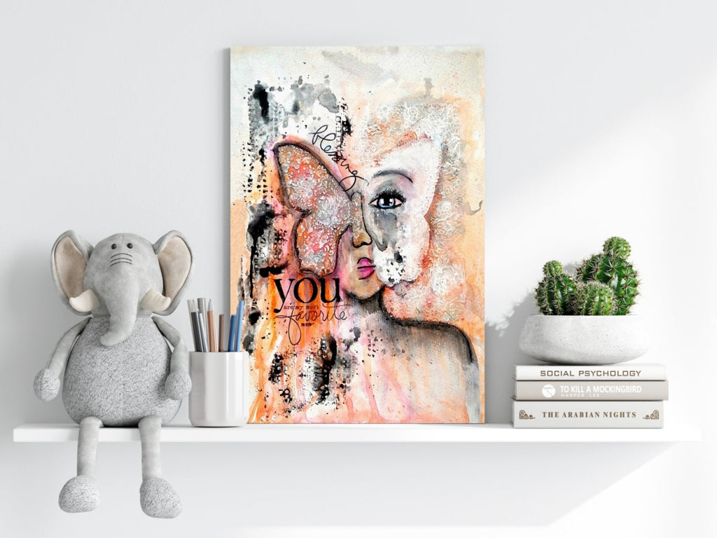 Love Butterfly Aluminum Print