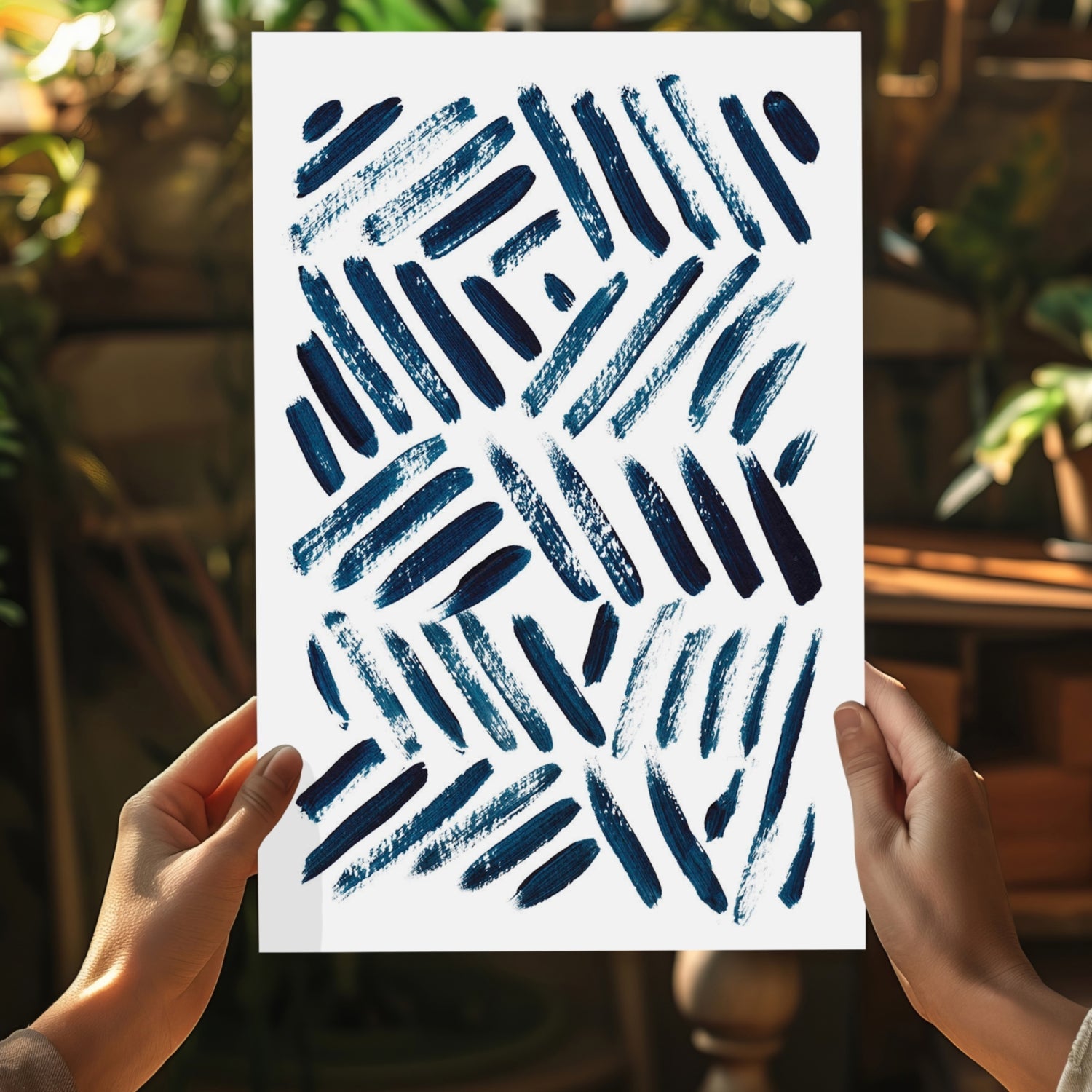 Abstract Lines Aluminum Print