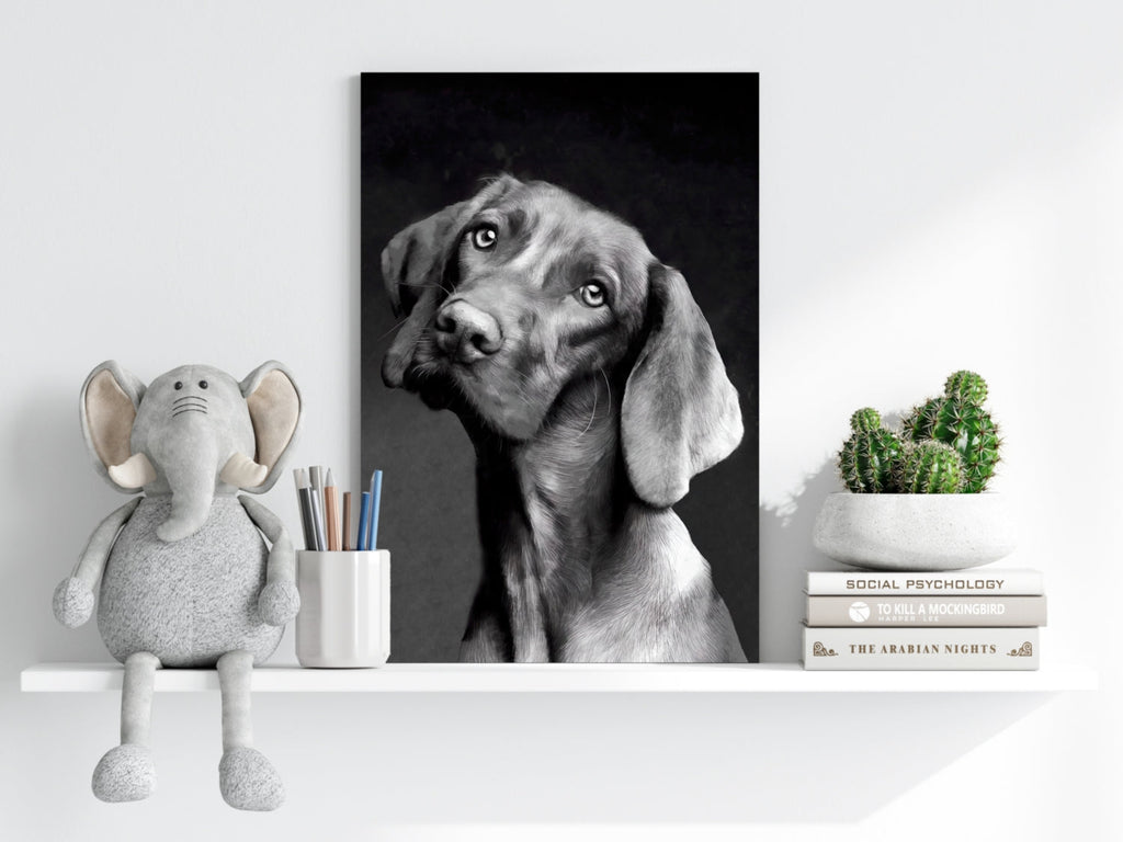 Cute Dog Aluminum Print
