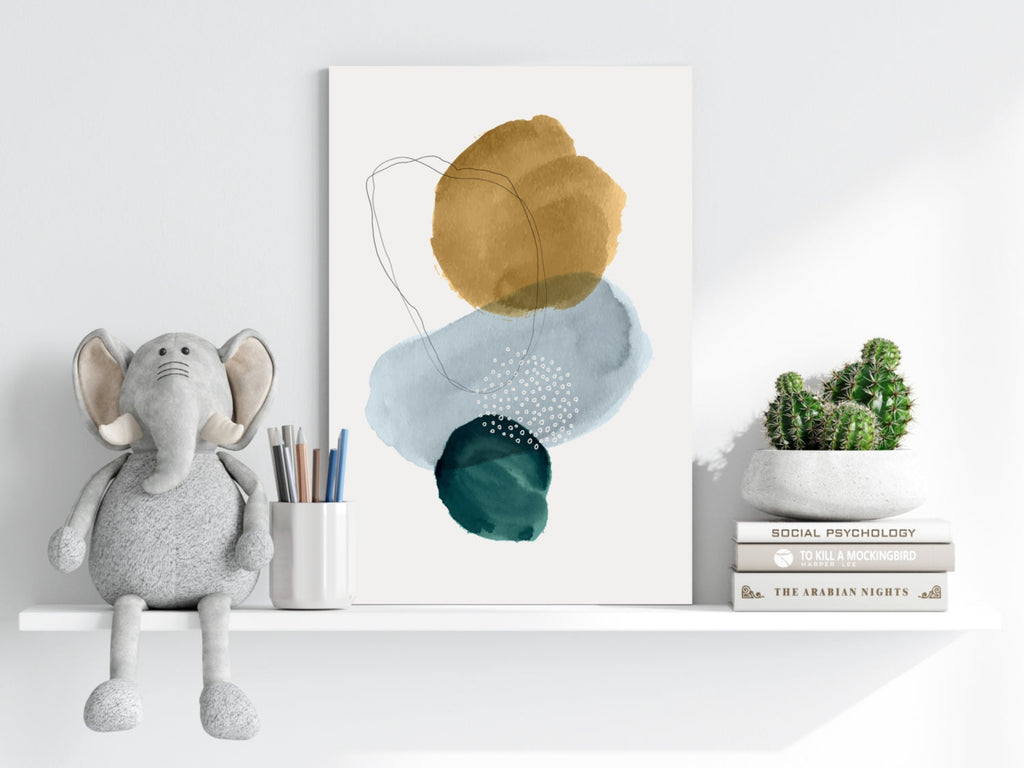 Modern Art Shape V2 Aluminum Print