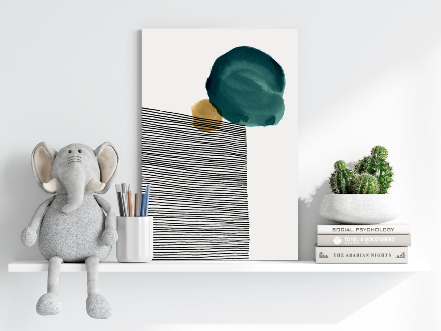Modern Art Shape V3 Aluminum Print