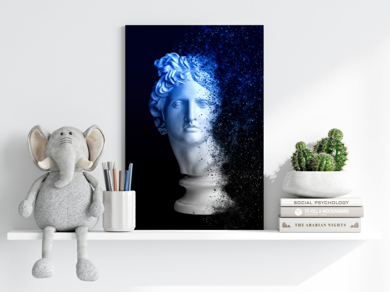 Statue Head Contemporary Aluminum Print