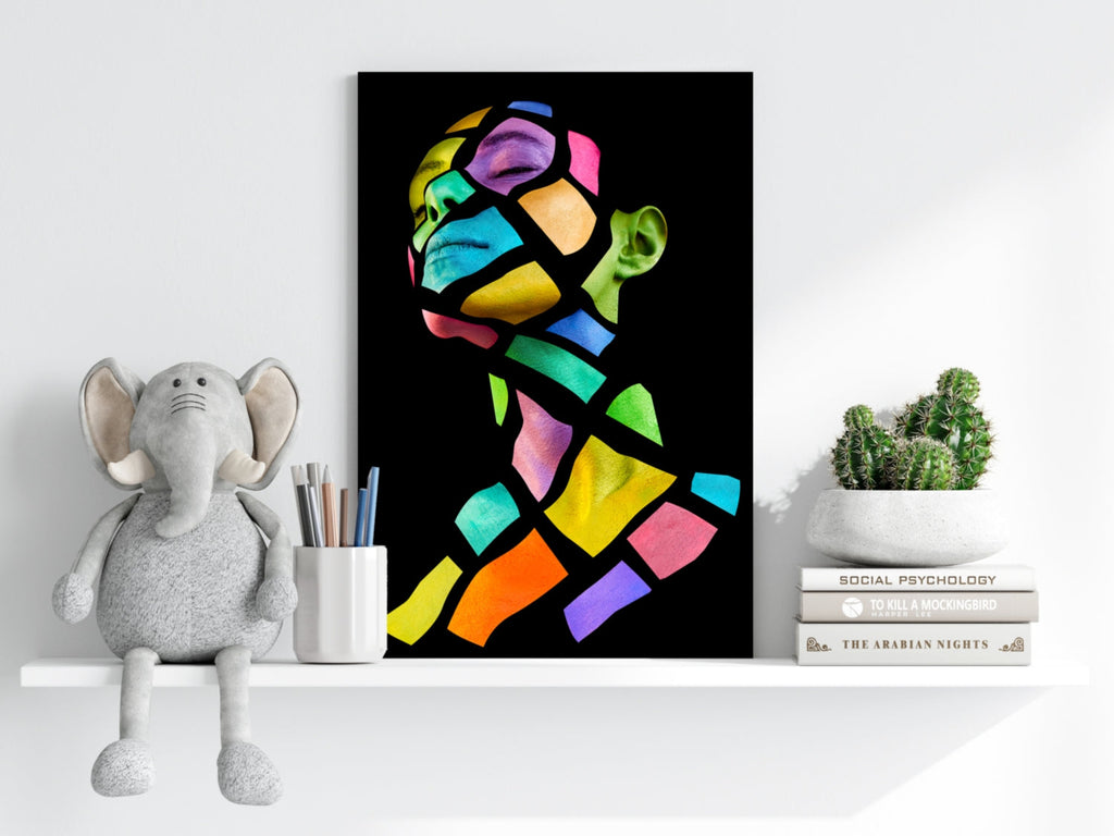 Colorful Woman Aluminum Print