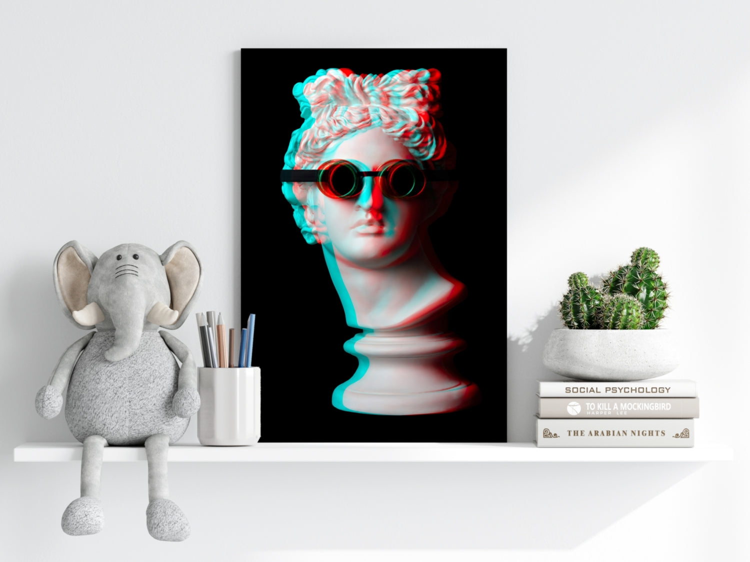 Statue Head Contemporary Aluminum Print