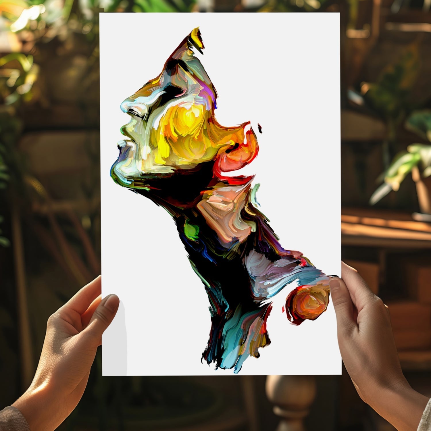 Colorful Portrait V1 Aluminum Print