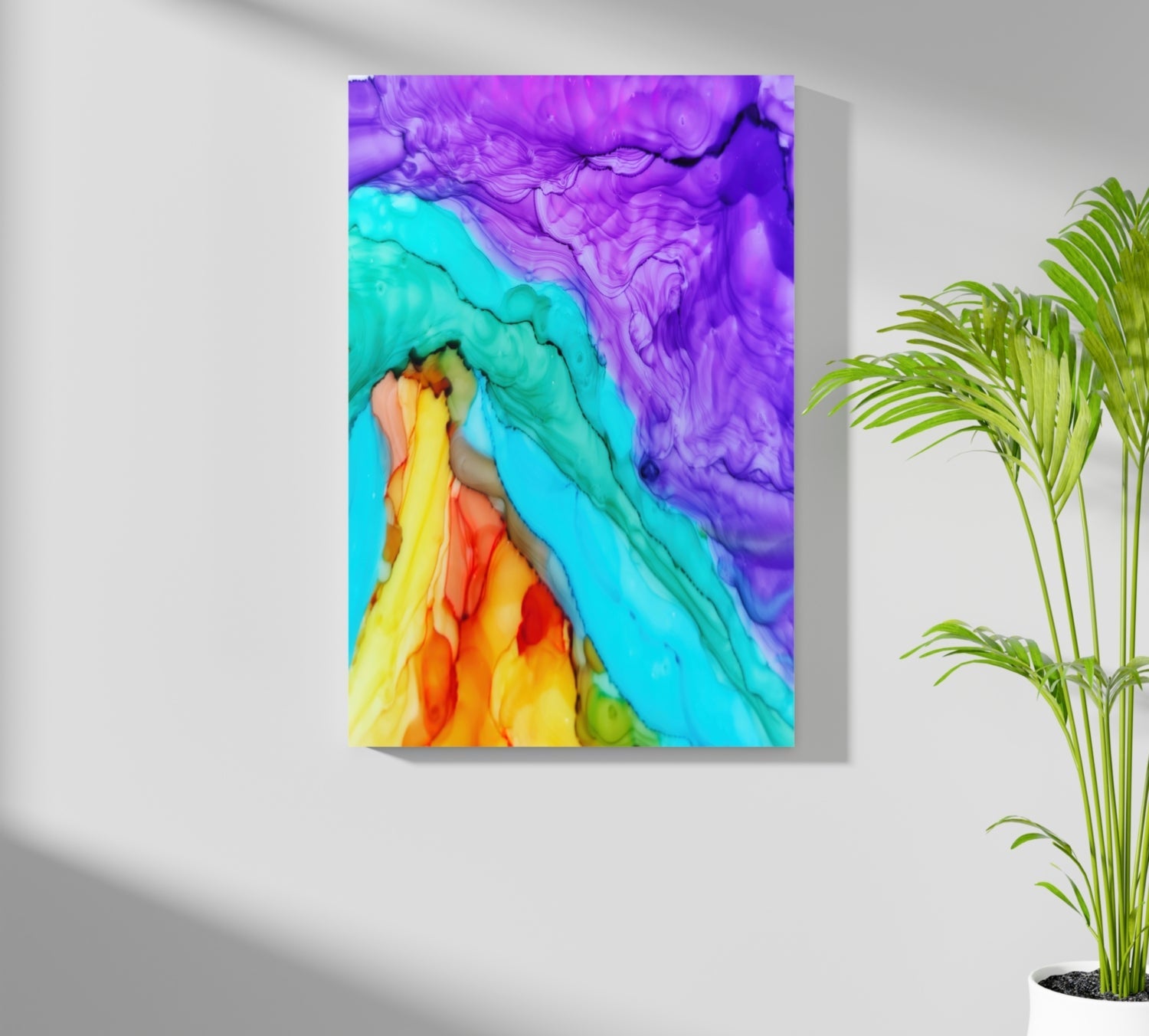 Abstract Transitions Aluminum Print
