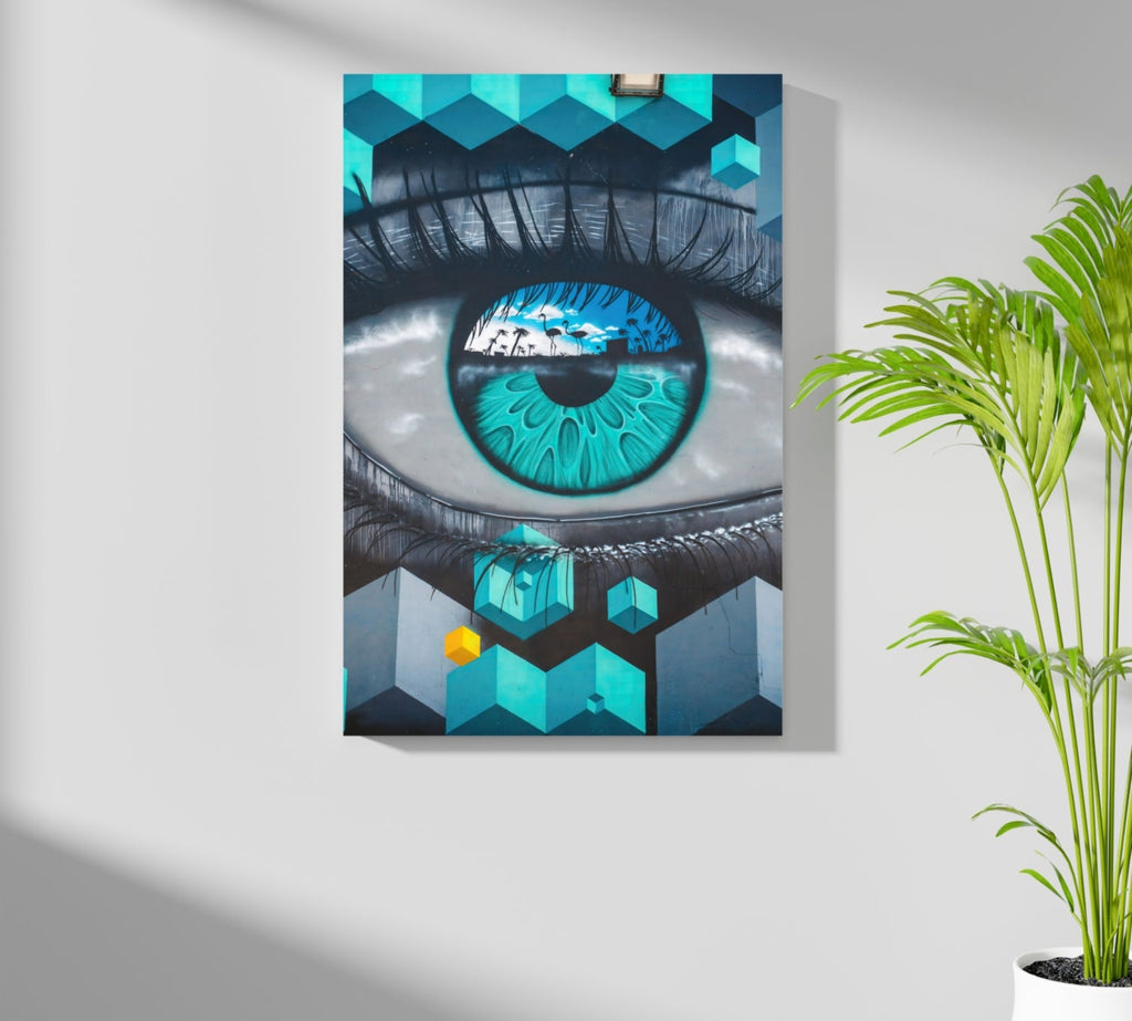 Futuristic Lines Aluminum Print