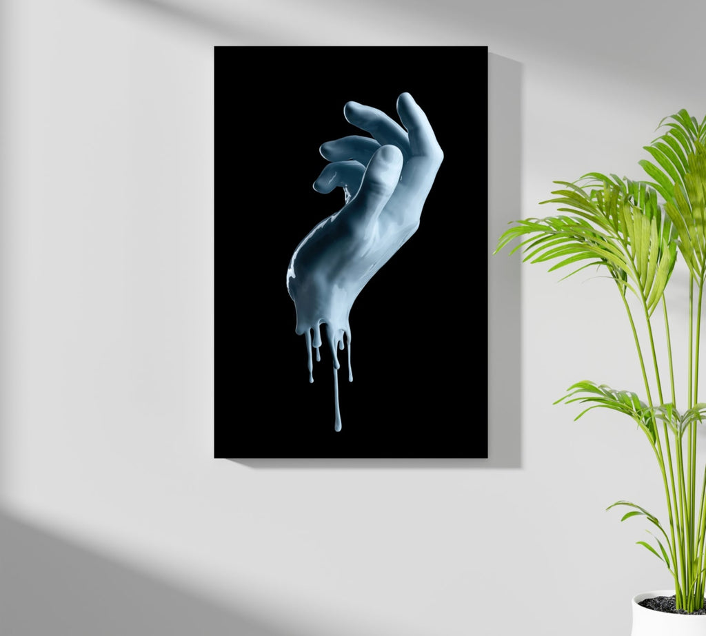 Hand in Paint Aluminum Print