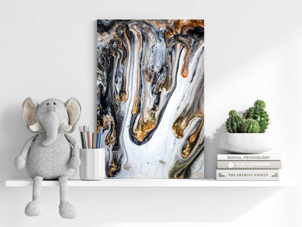 Abstract Marble Pattern V20 Aluminum Print