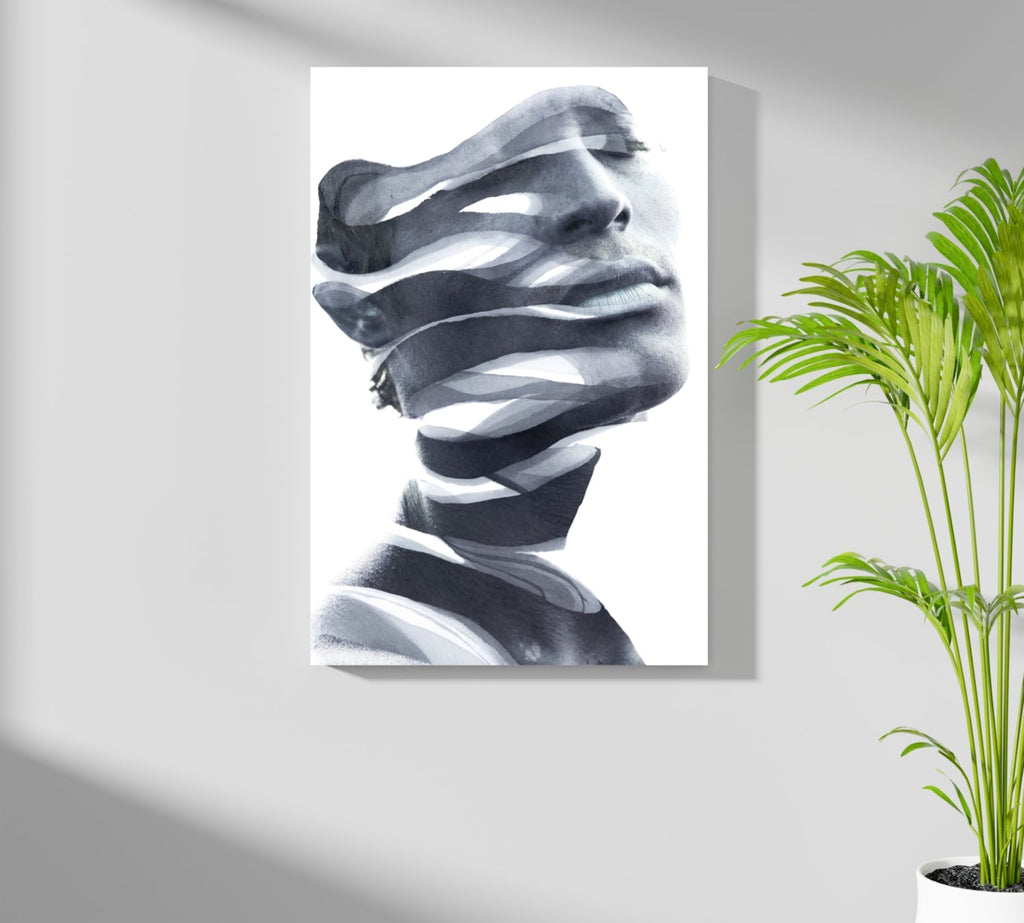 Abstract Woman Aluminum Print