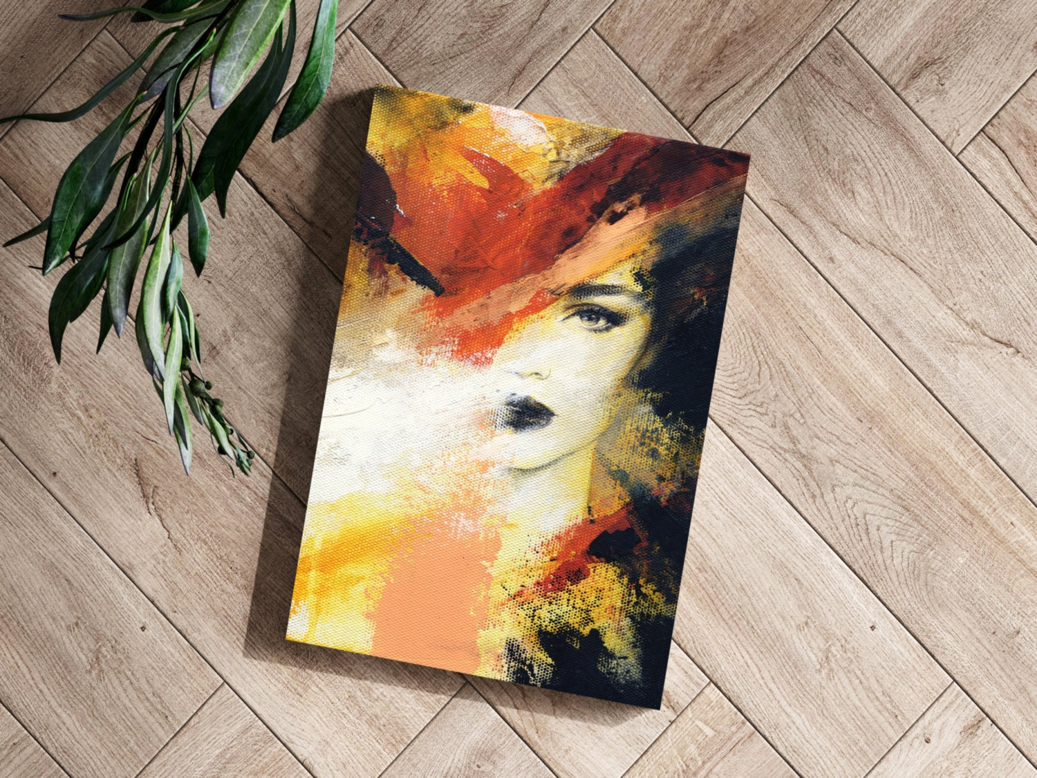 Abstract Woman Aluminum Print