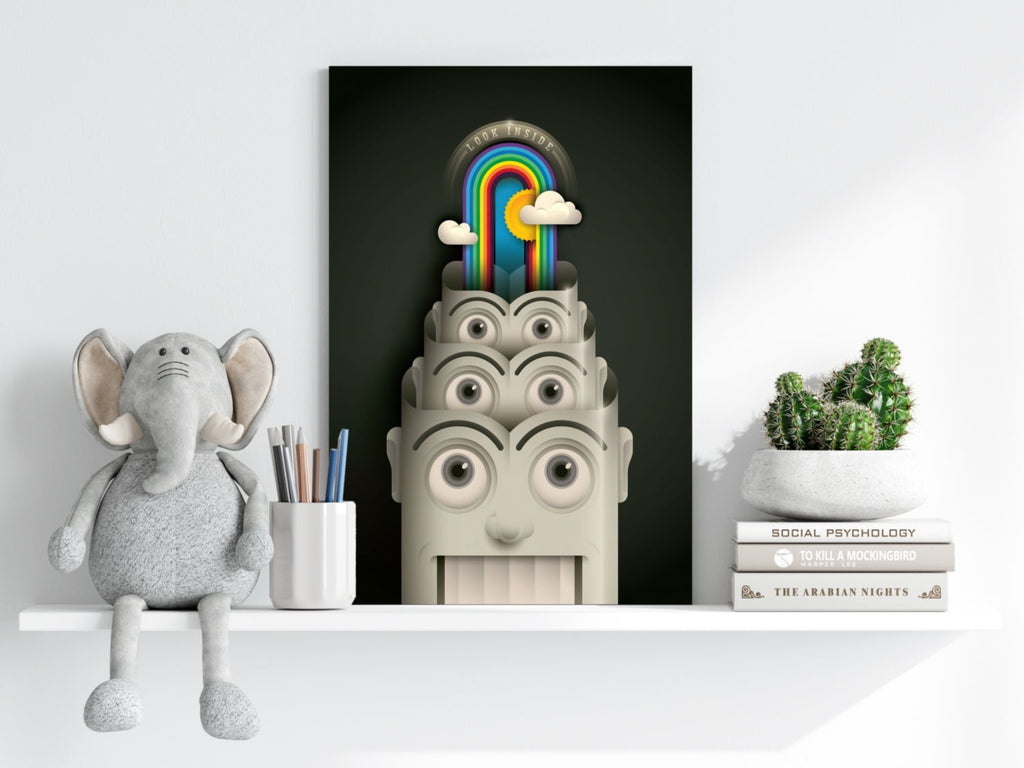 Colorful Mind Aluminum Print