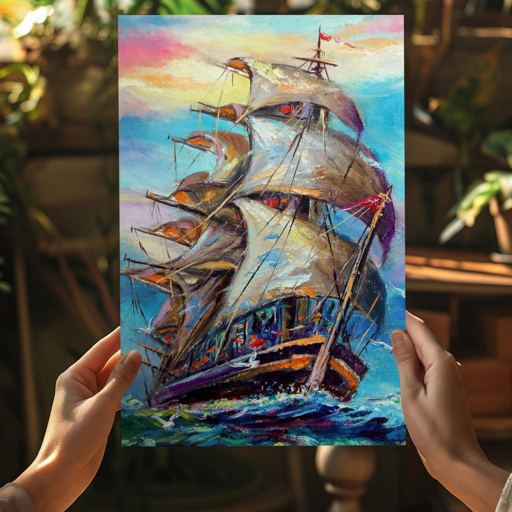 Old Ship Aluminum Print