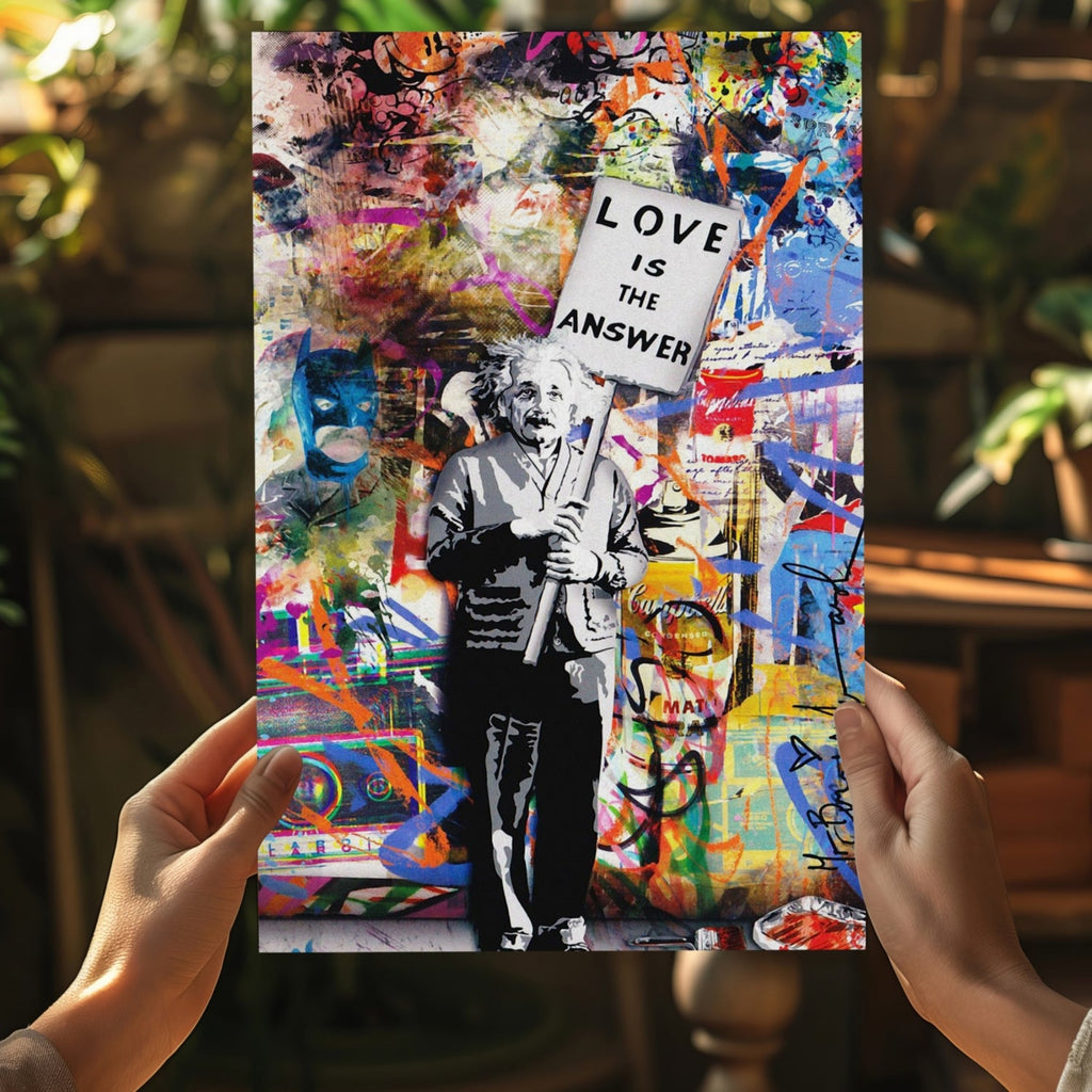 Love is The Answer Aluminum Print