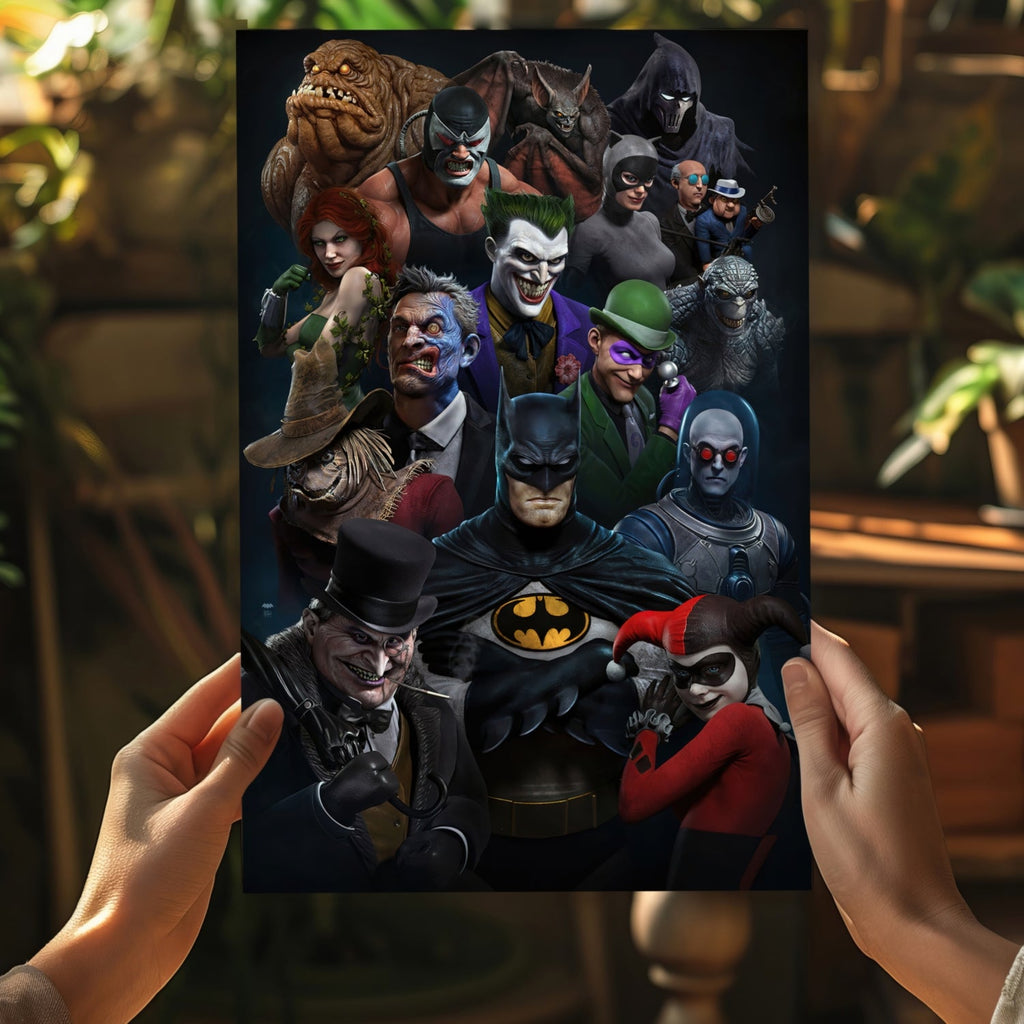 Superheros Universe Aluminum Print