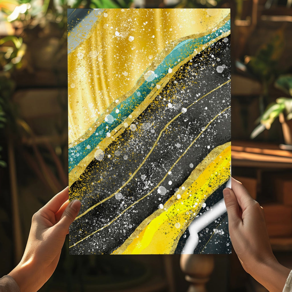 Golden Plates Aluminum Print