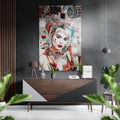 Harley Quinn Brushed Aluminium Dibond Wall Art
