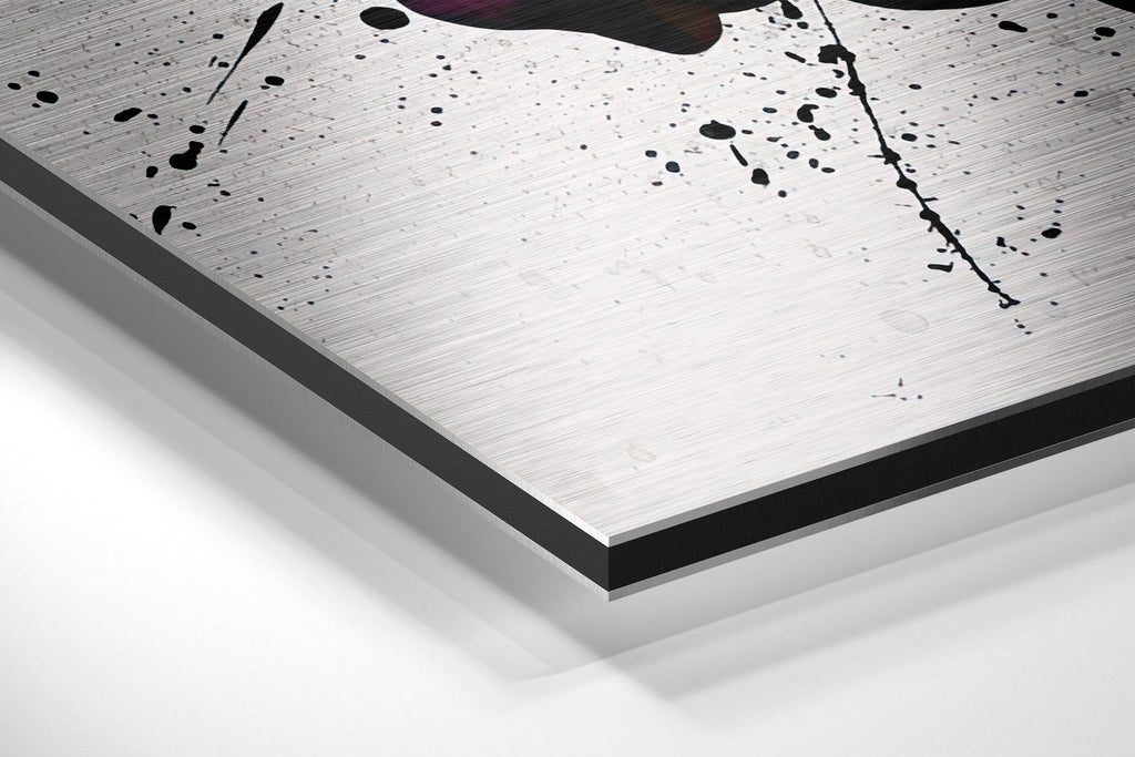 Free Love Brushed Aluminium Dibond Wall Art