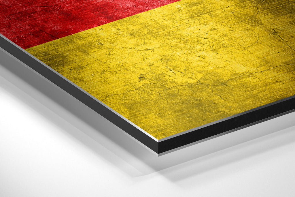 Flag of Germany Brushed Aluminium Dibond Wall Art