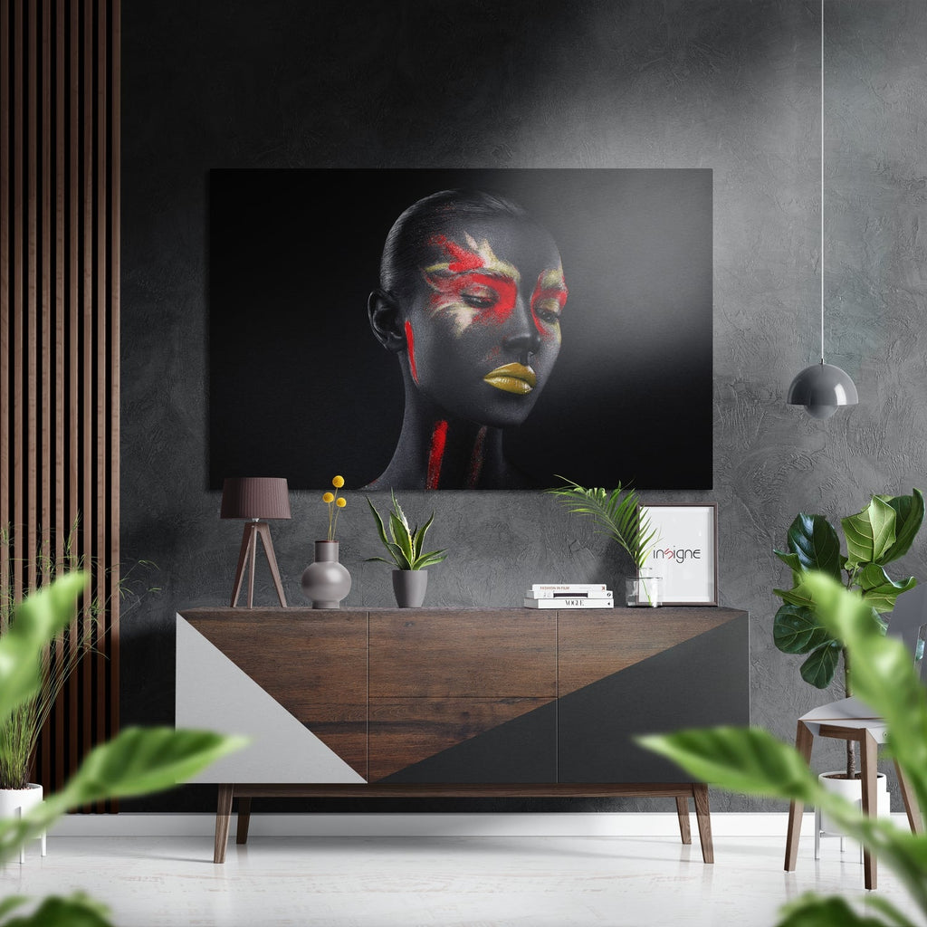 Woman Brushed Aluminium Dibond Wall Art
