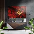 Leaves Brushed Aluminium Dibond Wall Art