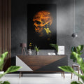 Skull Brushed Aluminium Dibond Wall Art