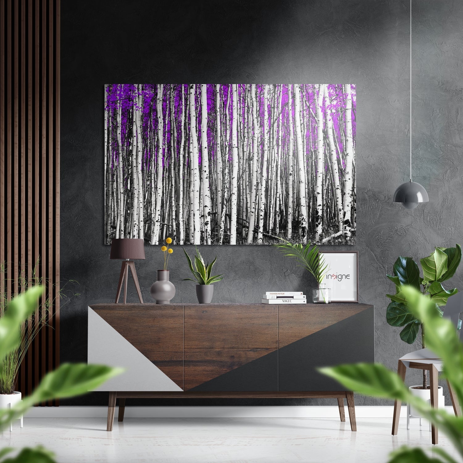 Forest Brushed Aluminium Dibond Wall Art