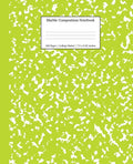 Marble Composition Notebook College Ruled: Green Marble Notebooks, School Supplies, Notebooks for School - Paperback