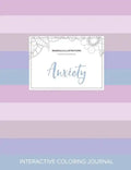Adult Coloring Journal: Anxiety (Mandala Illustrations, Pastel Stripes) - Paperback