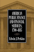 American Public Finance 1700 1815 - Paperback
