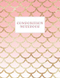Composition Notebook: Wide-Ruled Coral Mermaid Style Fish Scale Design - Paperback