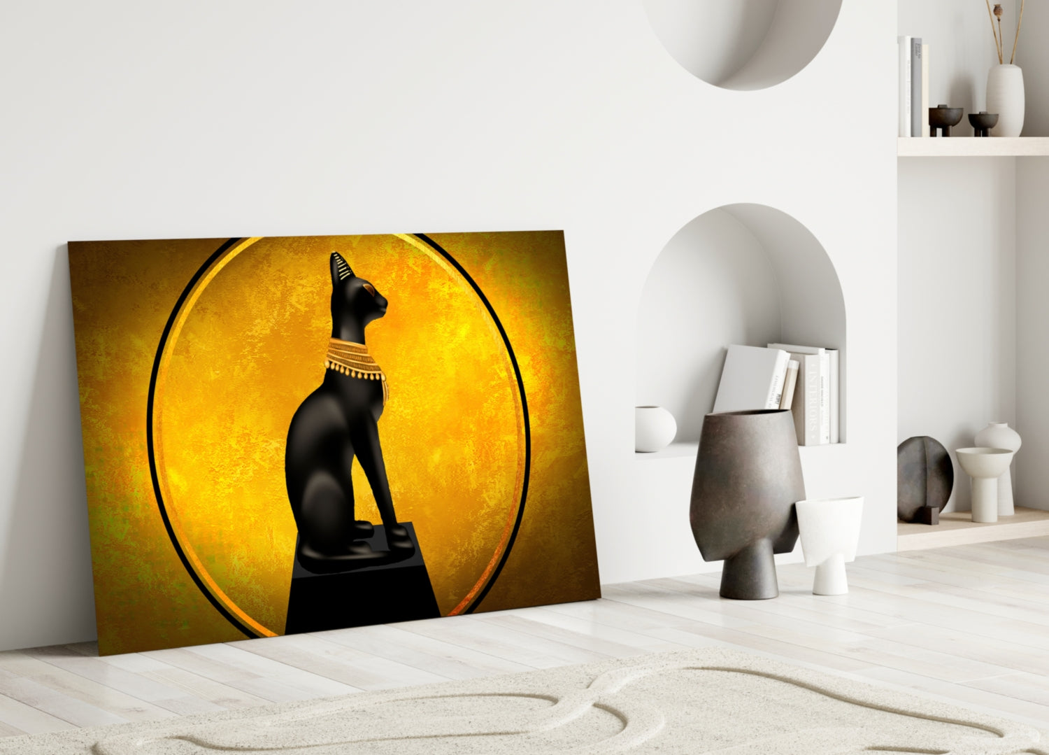 Cat Glass Wall Art