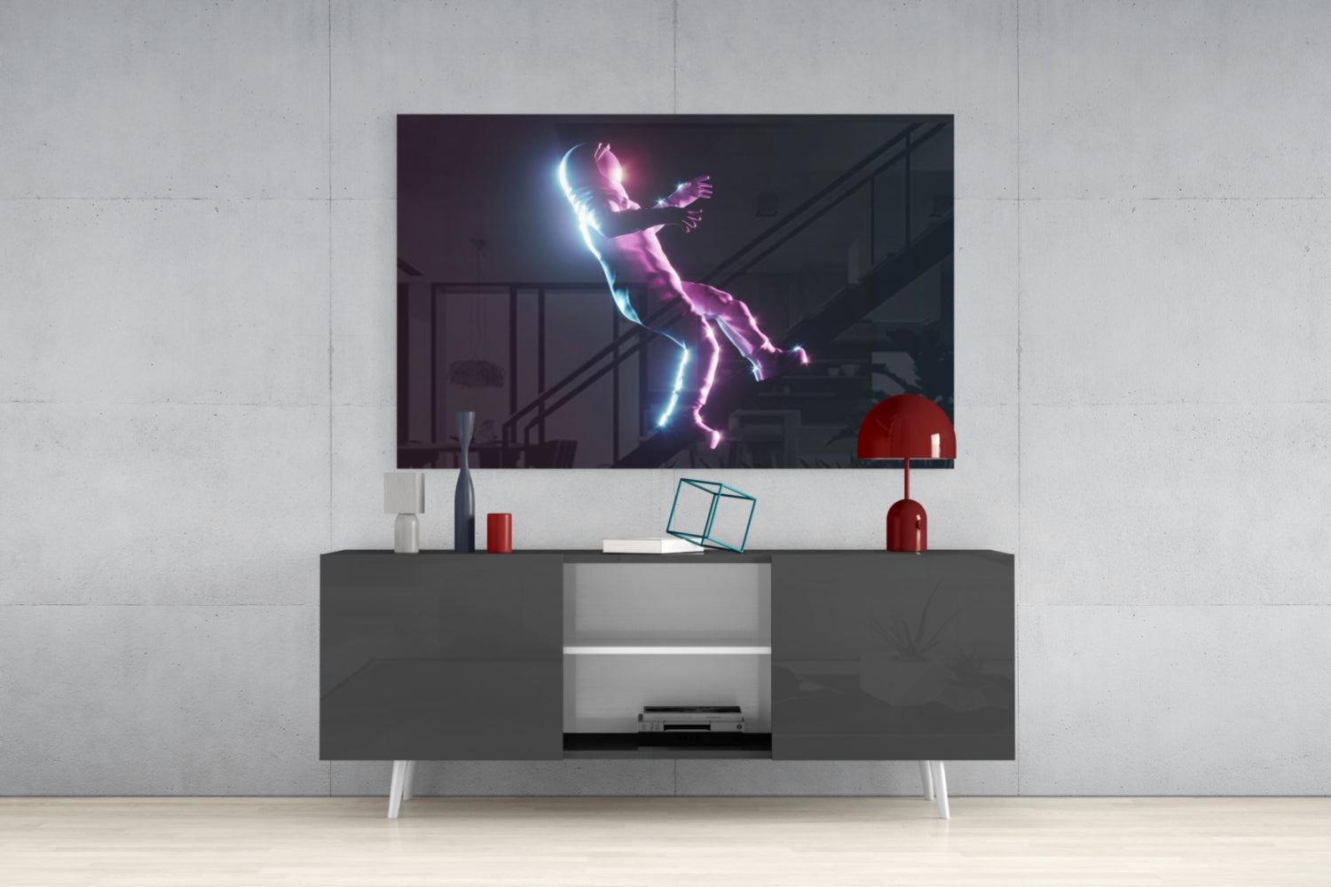 Astronaut Glass Wall Art