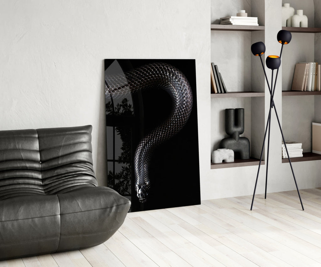Snake Glass Wall Art
