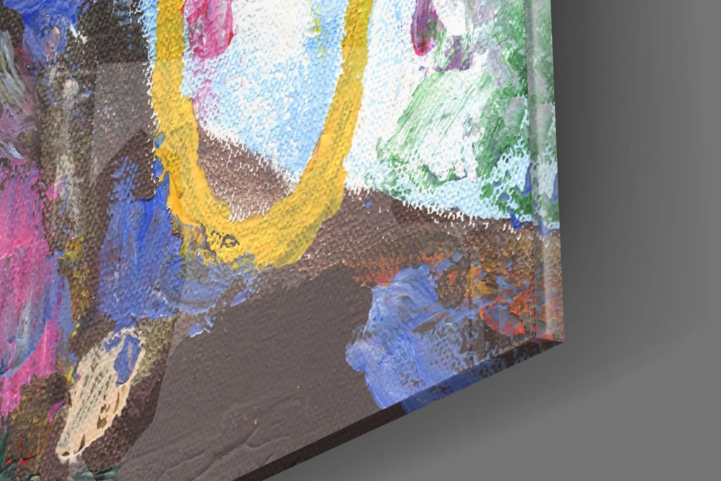 Woman with Earrings Glass Wall Art