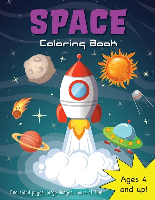 Space Coloring Book for Kids Ages 4-8! - Paperback