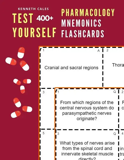 Test Yourself 400+ Pharmacology Mnemonics Flashcards: Practice pharmacology flash cards for exam preparation - Paperback
