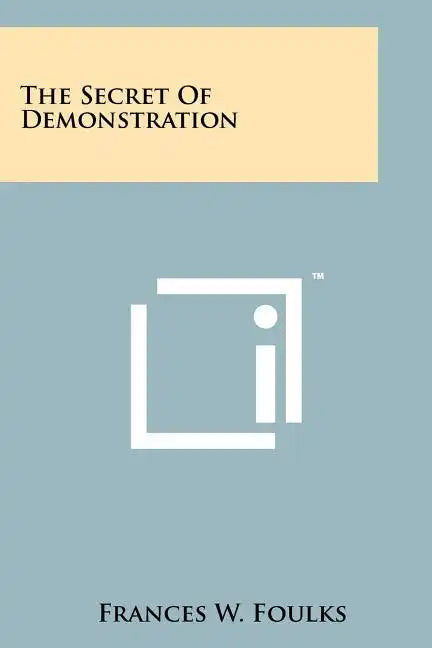 The Secret Of Demonstration - Paperback