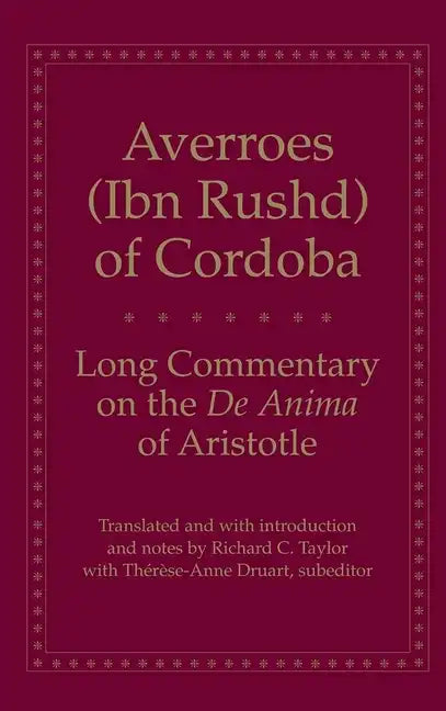 Long Commentary on the de Anima of Aristotle - Paperback