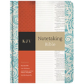 KJV Notetaking Bible, Blue Floral - Hardcover