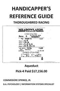 Handicapper's Reference Guide: Thoroughbred Racing - Paperback
