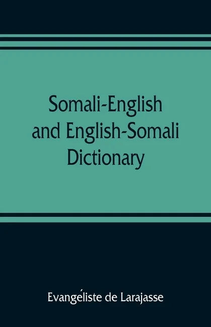 Somali-English and English-Somali dictionary - Paperback