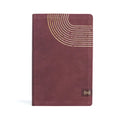 CSB (In)Courage Devotional Bible, Bordeaux Leathertouch, Indexed - Imitation Leather