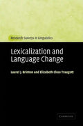 Lexicalization and Language Change - Hardcover